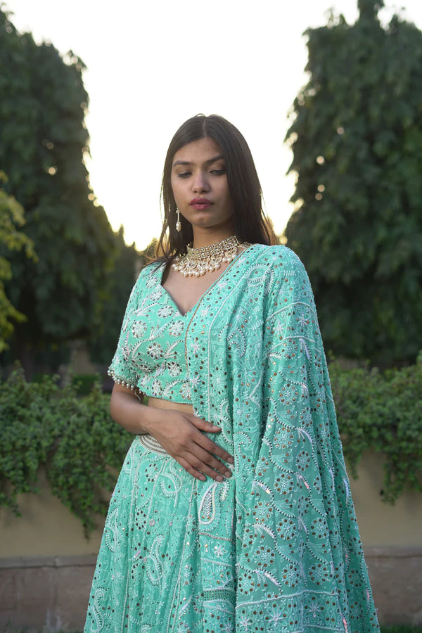 Noor Handembroidered chikankari blouse
