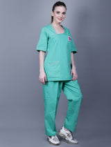 Ramagiq Medical Unisex Ovelap Neck with piping details Scrub Suit
