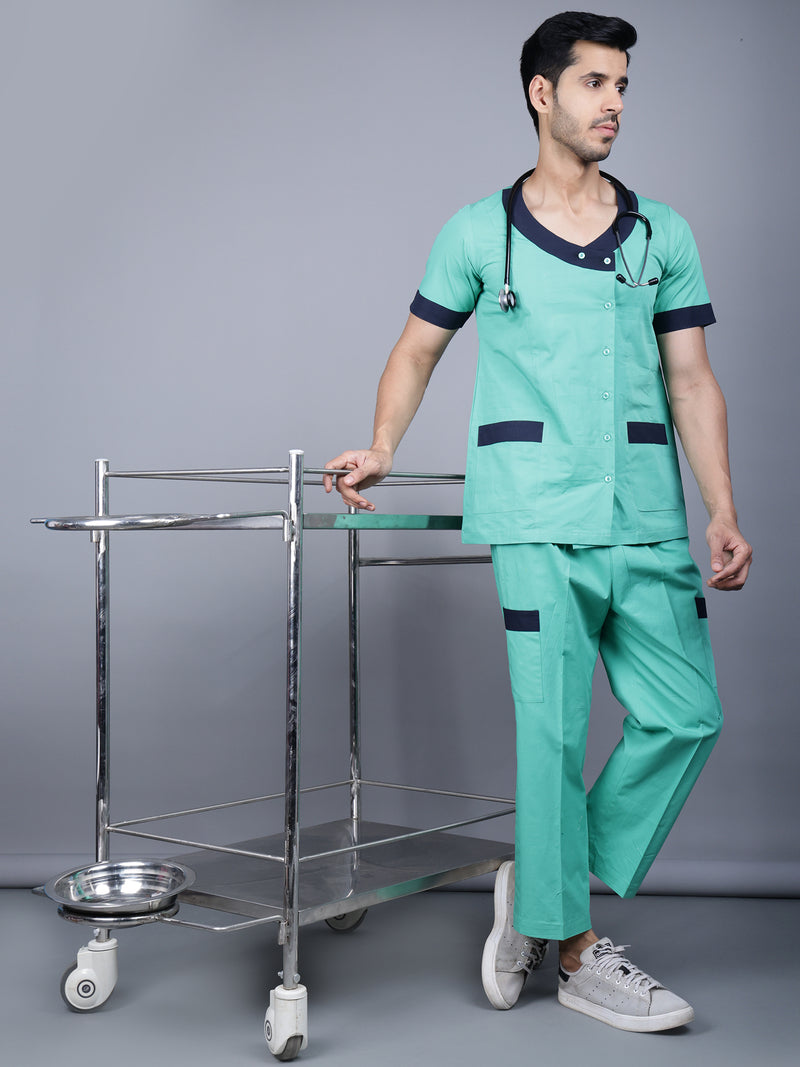 Ramagiq Medical Unisex Ovelap Design with Patch Details Scrub Suit