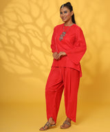 I Don't GIVE UP DHOTI COORD-SET
